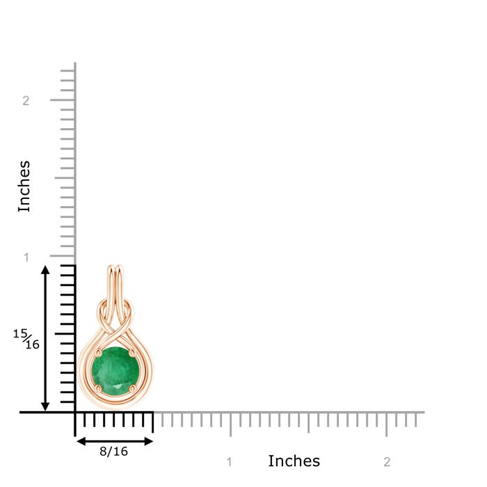 A - Emerald / 1.75 CT / 14 KT Rose Gold