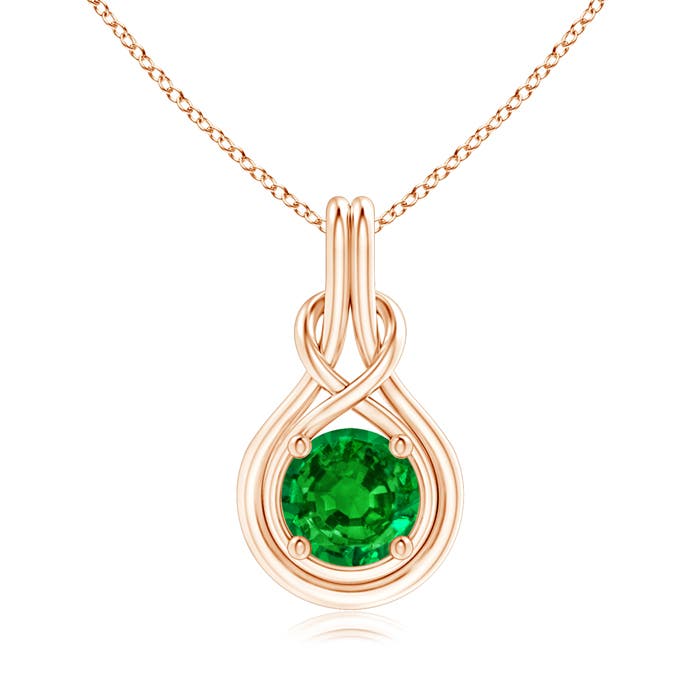 AAAA - Emerald / 1.75 CT / 14 KT Rose Gold