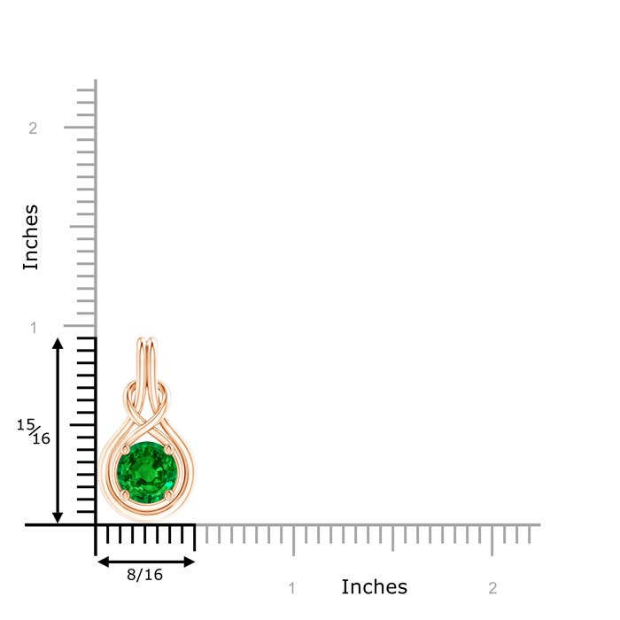 AAAA - Emerald / 1.75 CT / 14 KT Rose Gold