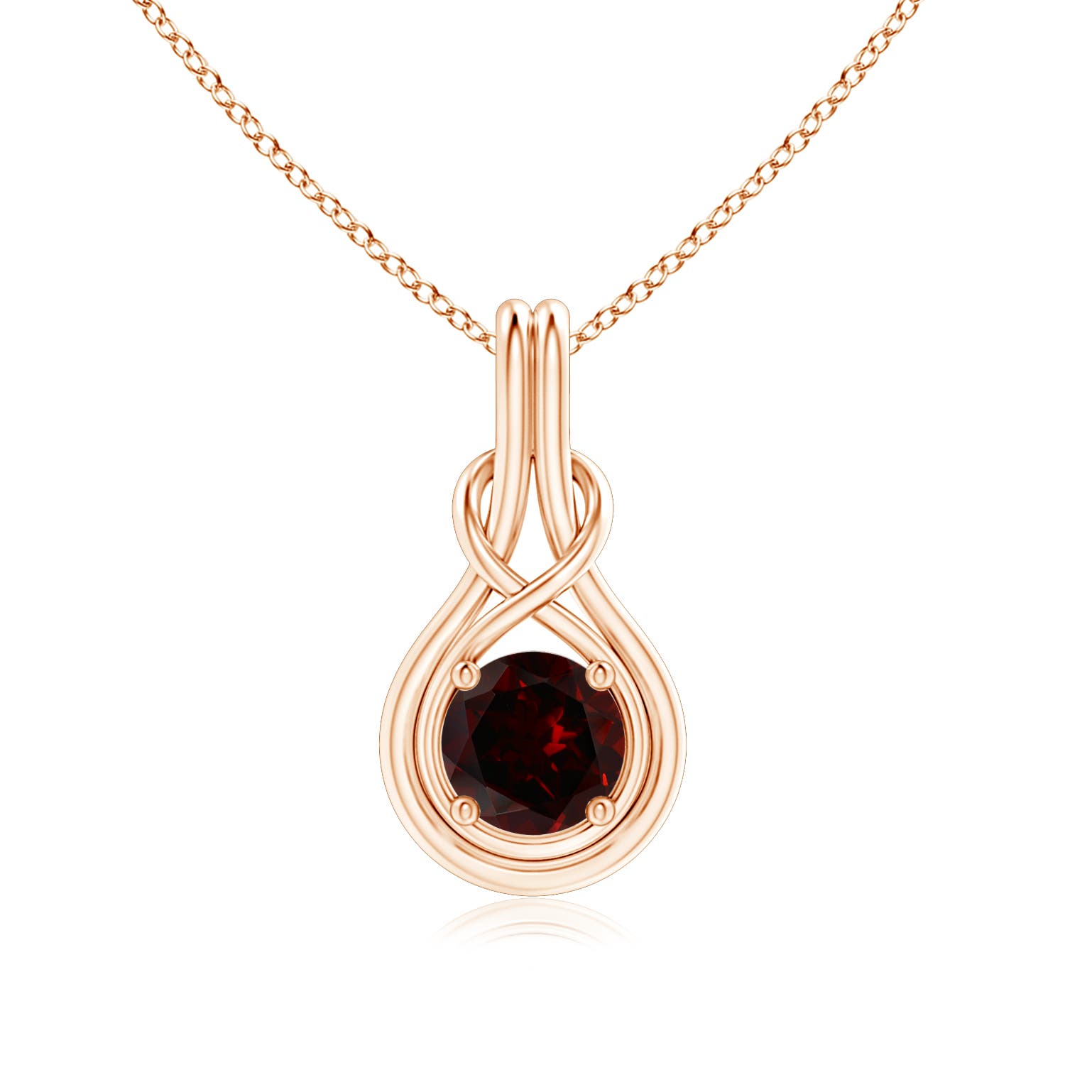 A - Garnet / 1.5 CT / 14 KT Rose Gold