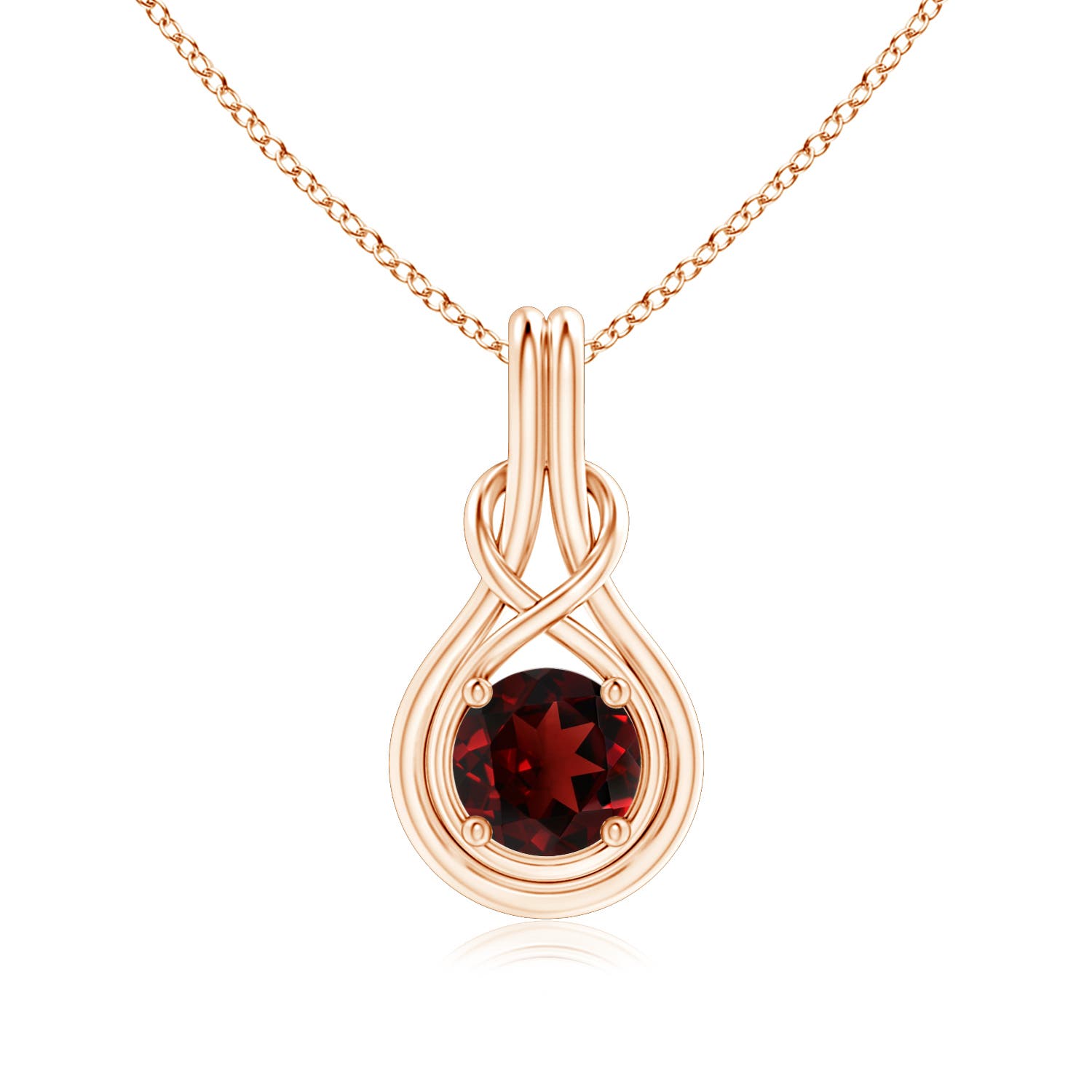 AAA - Garnet / 1.5 CT / 14 KT Rose Gold