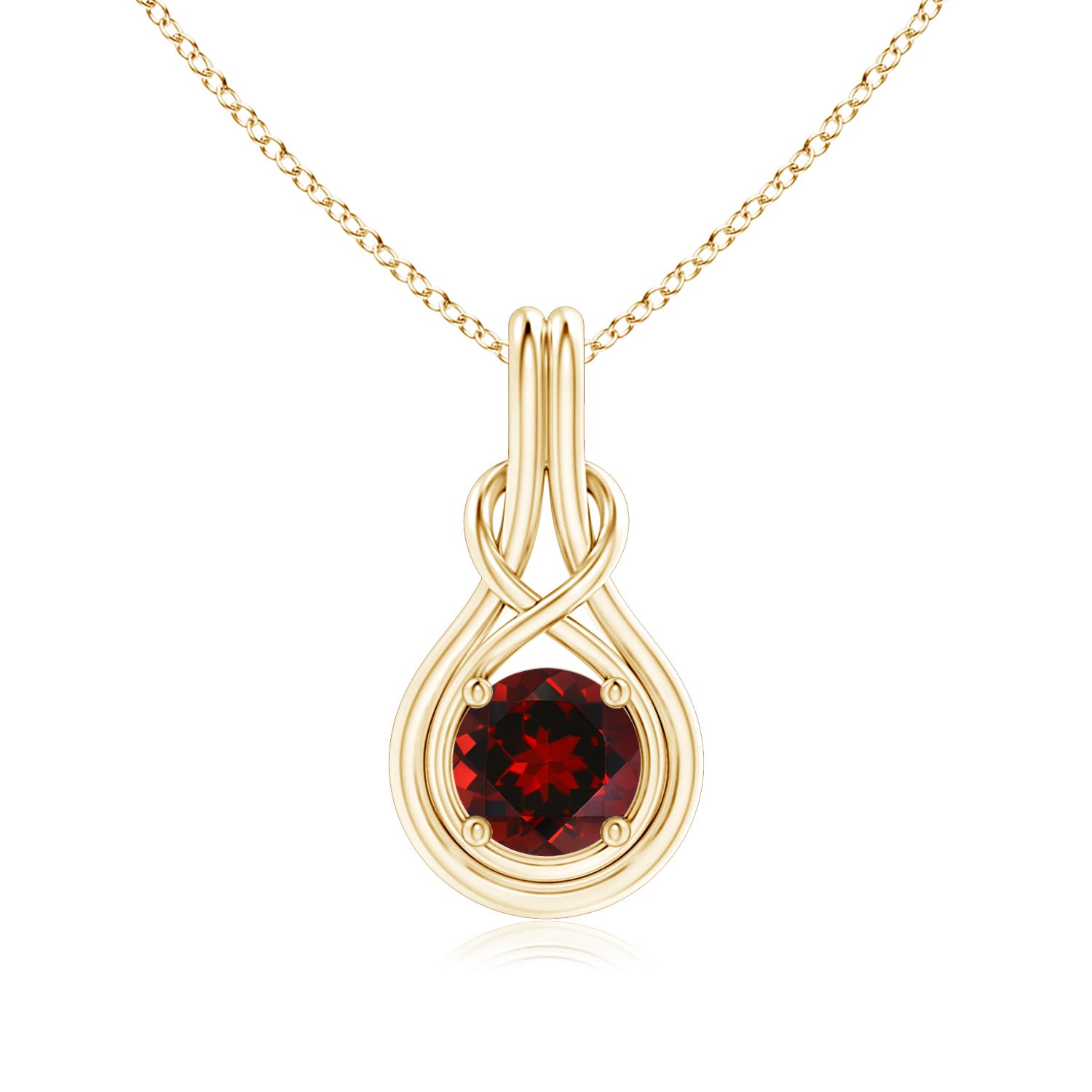 AAAA - Garnet / 1.5 CT / 14 KT Yellow Gold