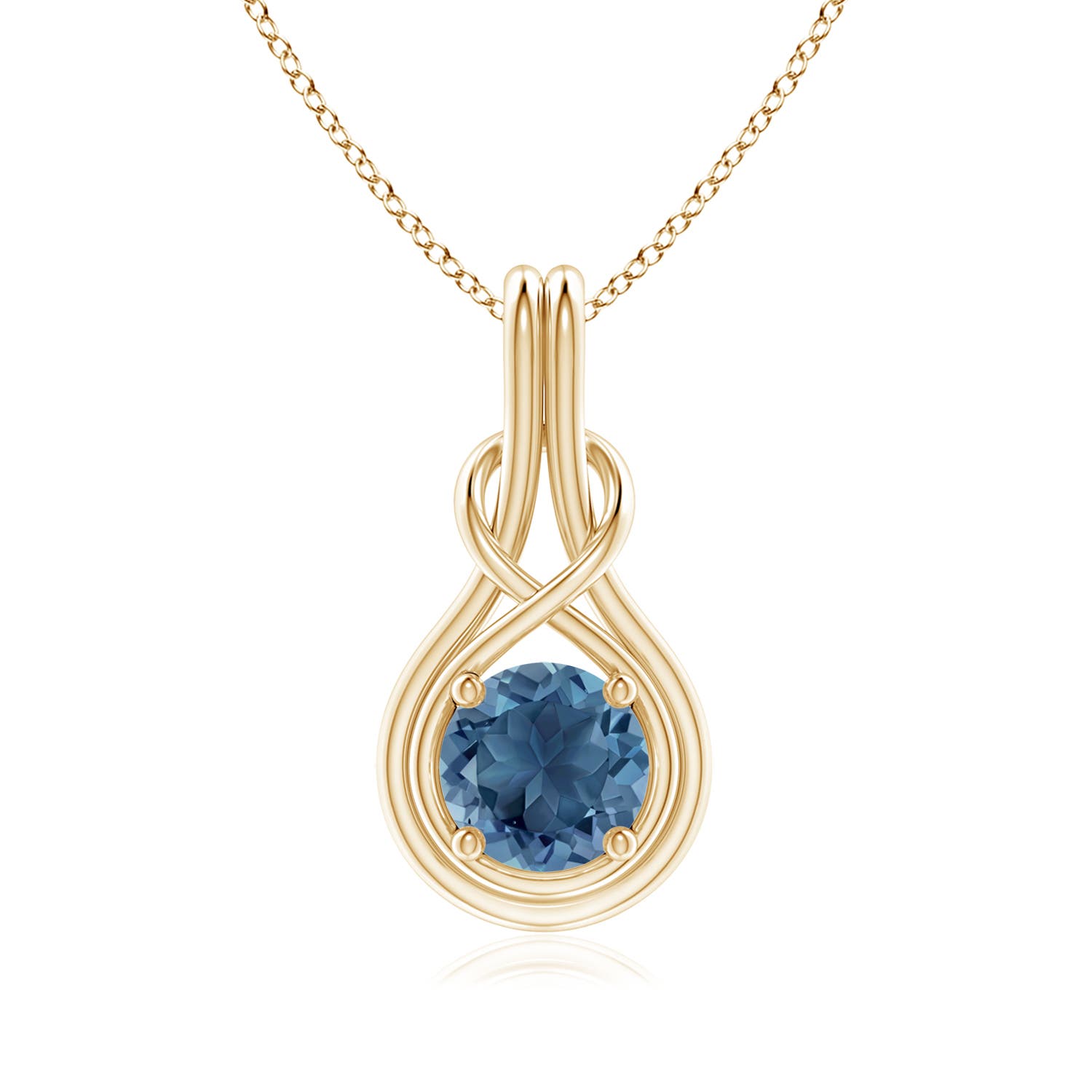 A - London Blue Topaz / 1.55 CT / 14 KT Yellow Gold