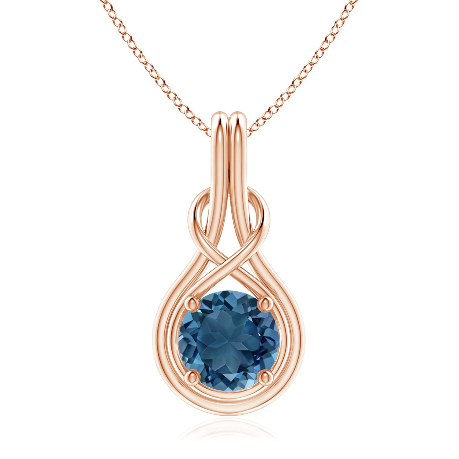 AA - London Blue Topaz / 2.35 CT / 14 KT Rose Gold