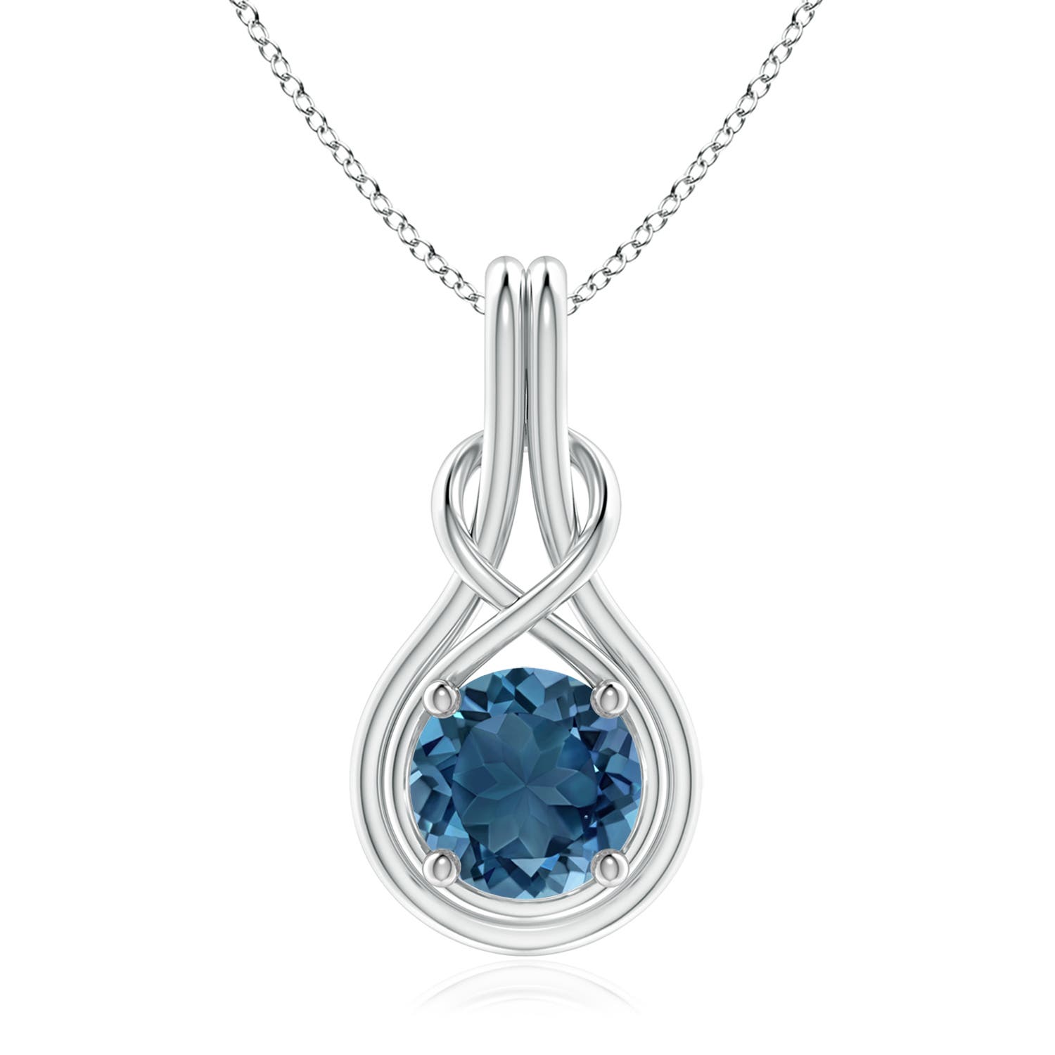 AA - London Blue Topaz / 2.35 CT / 14 KT White Gold