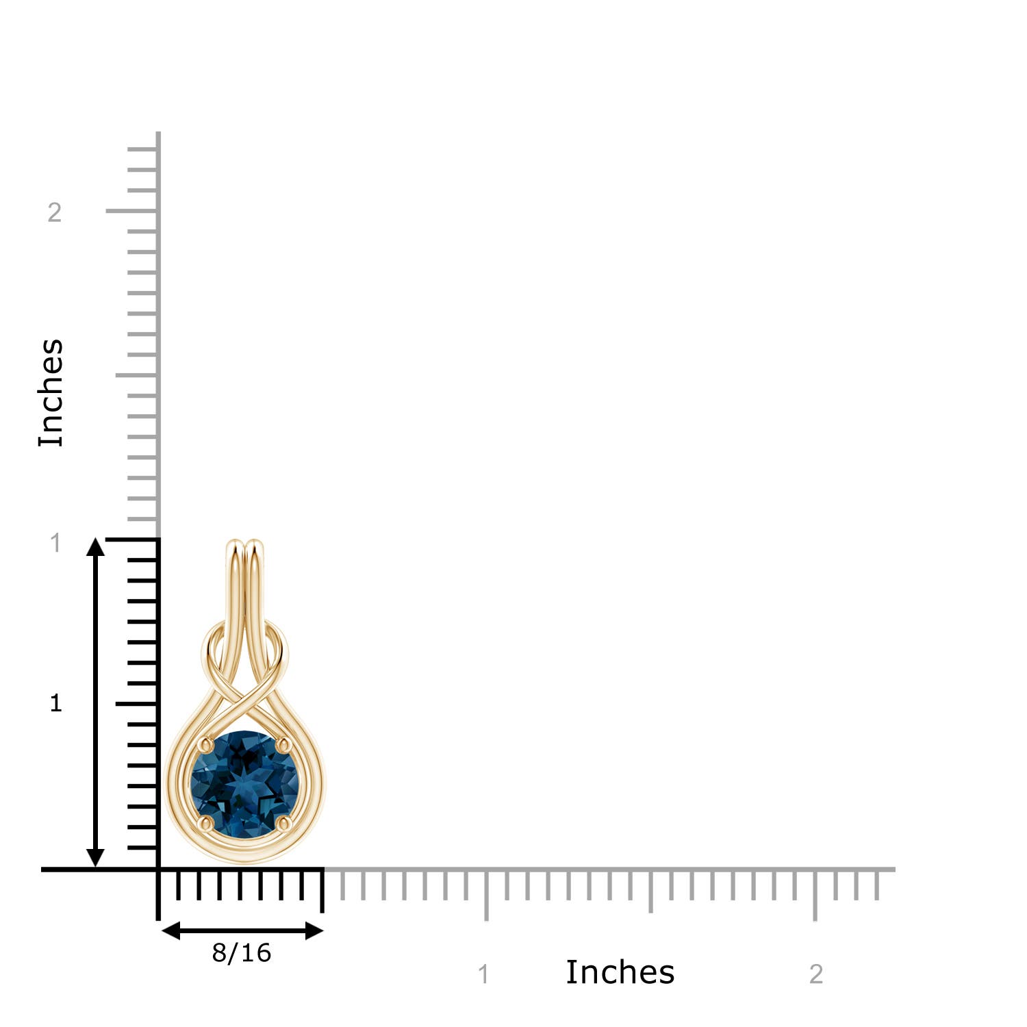 AAA - London Blue Topaz / 2.35 CT / 14 KT Yellow Gold