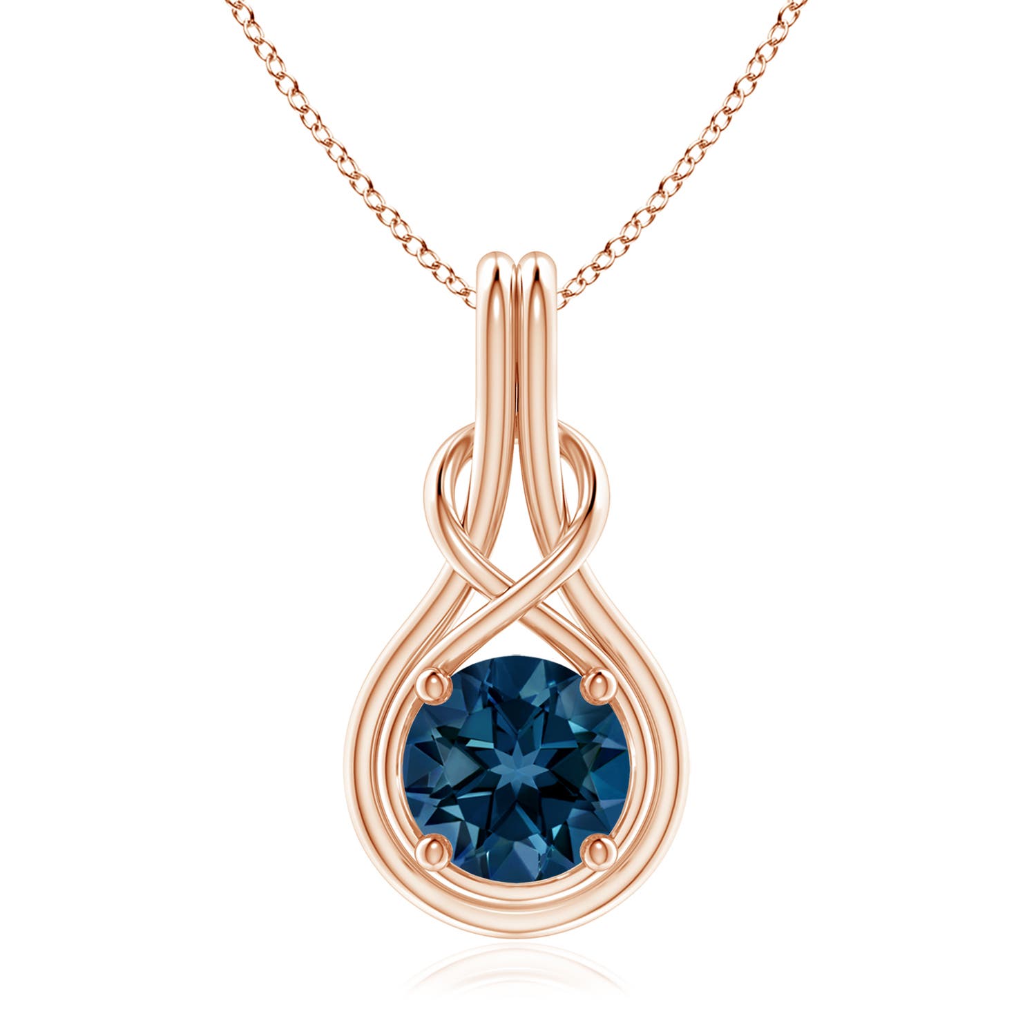 AAAA - London Blue Topaz / 2.35 CT / 14 KT Rose Gold