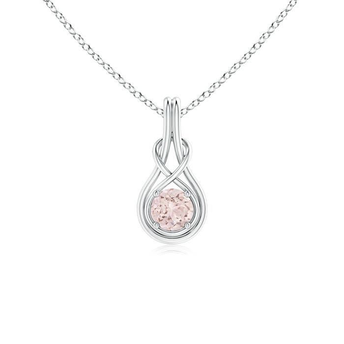 A - Morganite / 0.42 CT / 14 KT White Gold