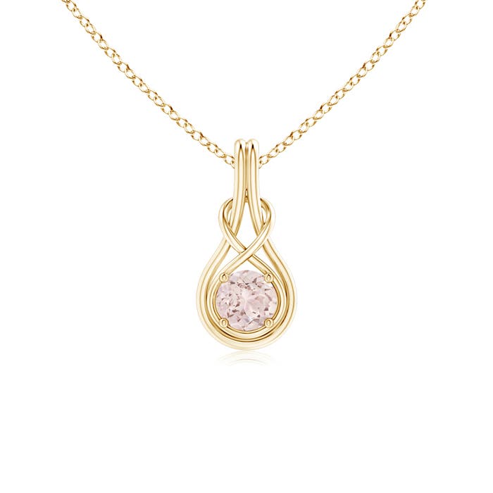 A - Morganite / 0.42 CT / 14 KT Yellow Gold