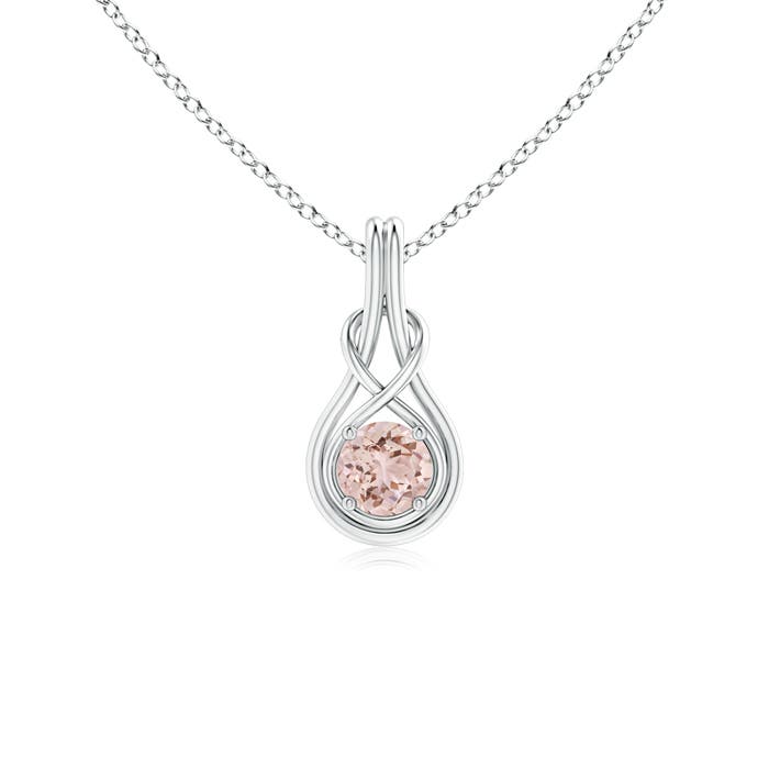 AAA - Morganite / 0.42 CT / 14 KT White Gold