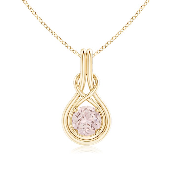 A - Morganite / 1.1 CT / 14 KT Yellow Gold