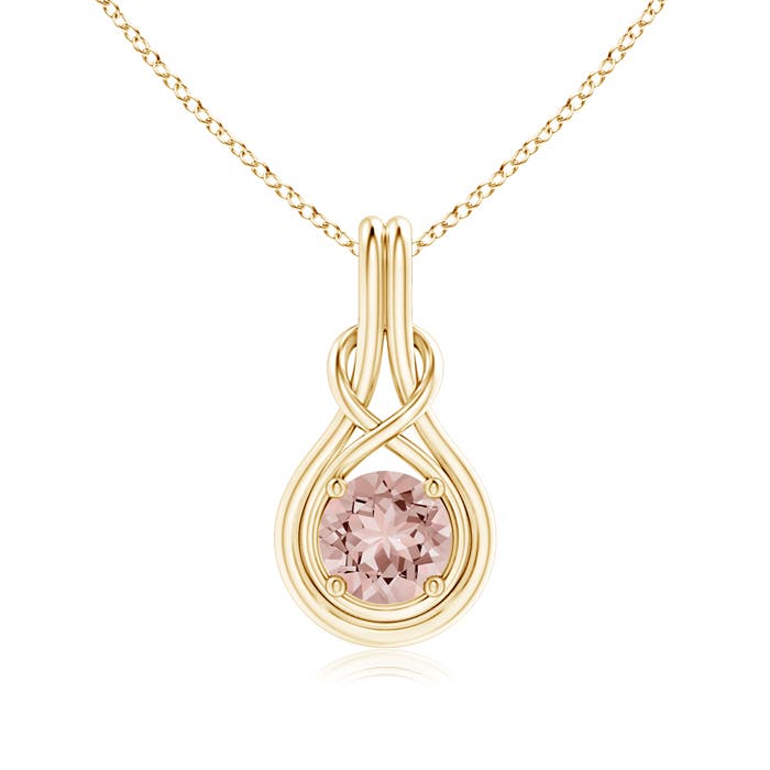 AAAA - Morganite / 1.1 CT / 14 KT Yellow Gold