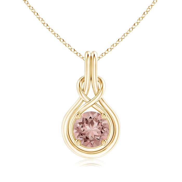 AAAA - Morganite / 1.65 CT / 14 KT Yellow Gold