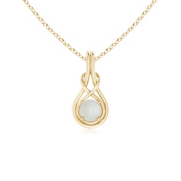 Infinity Yellow Gold Moonstone Necklaces & Pendants