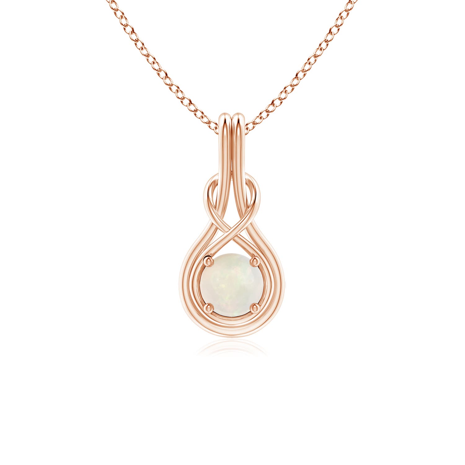 A - Opal / 0.33 CT / 14 KT Rose Gold