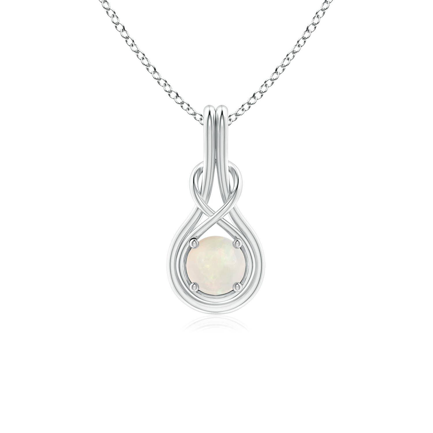 A - Opal / 0.33 CT / 14 KT White Gold