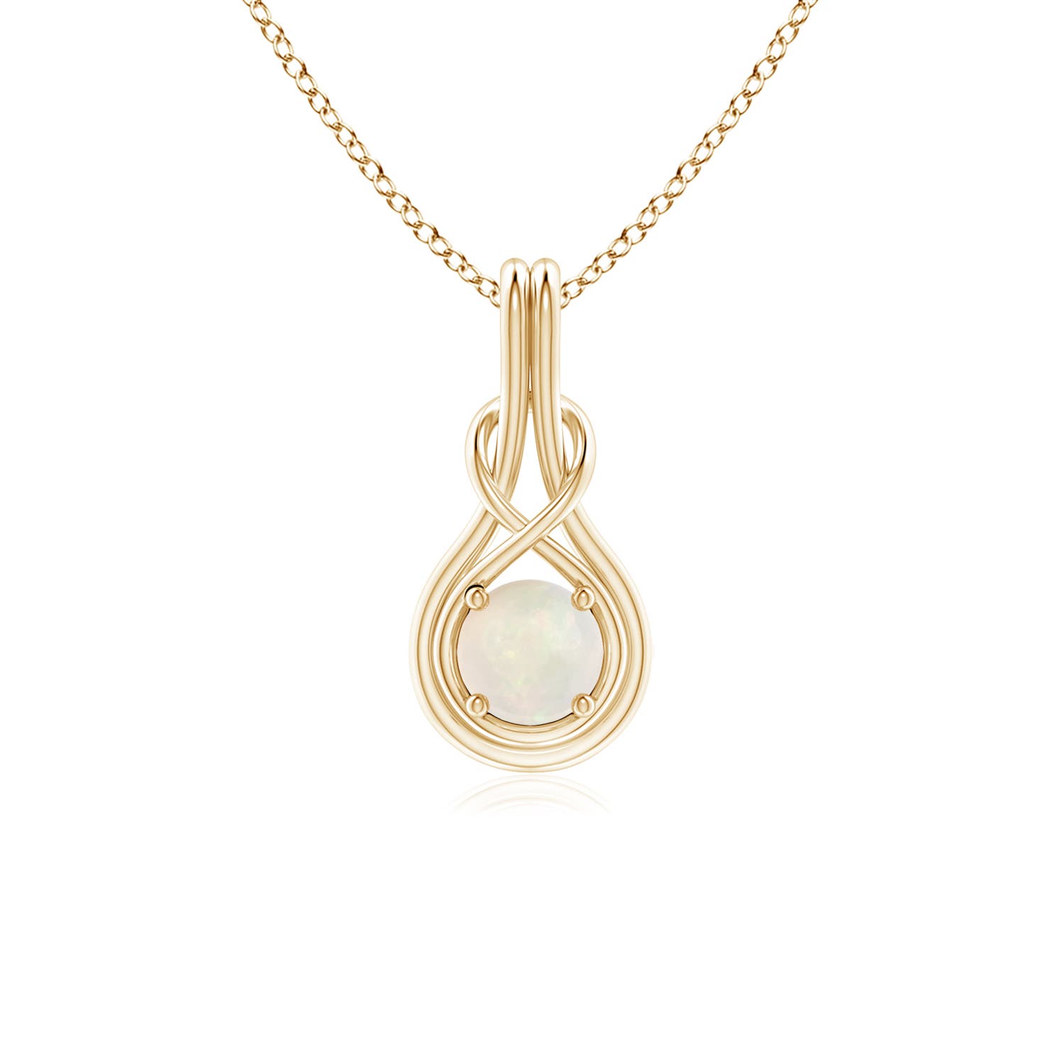 A - Opal / 0.33 CT / 14 KT Yellow Gold