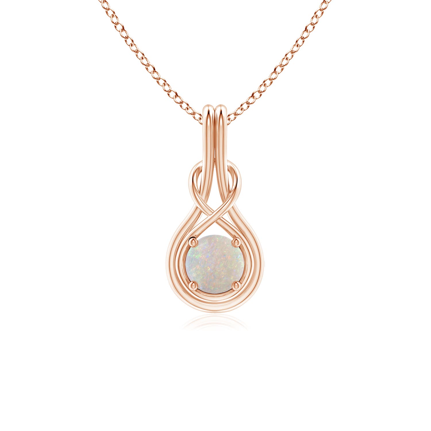 AA - Opal / 0.33 CT / 14 KT Rose Gold