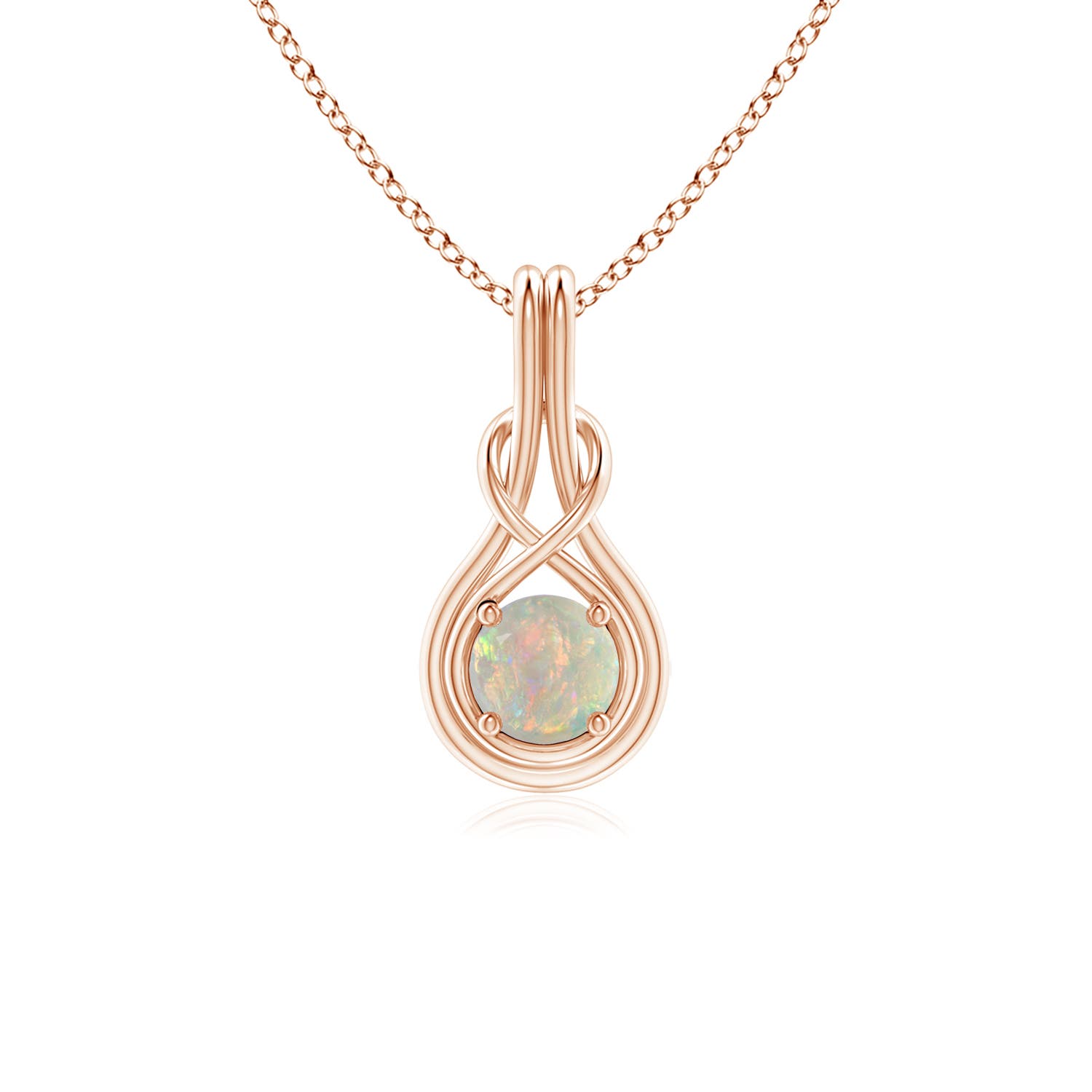 AAAA - Opal / 0.33 CT / 14 KT Rose Gold