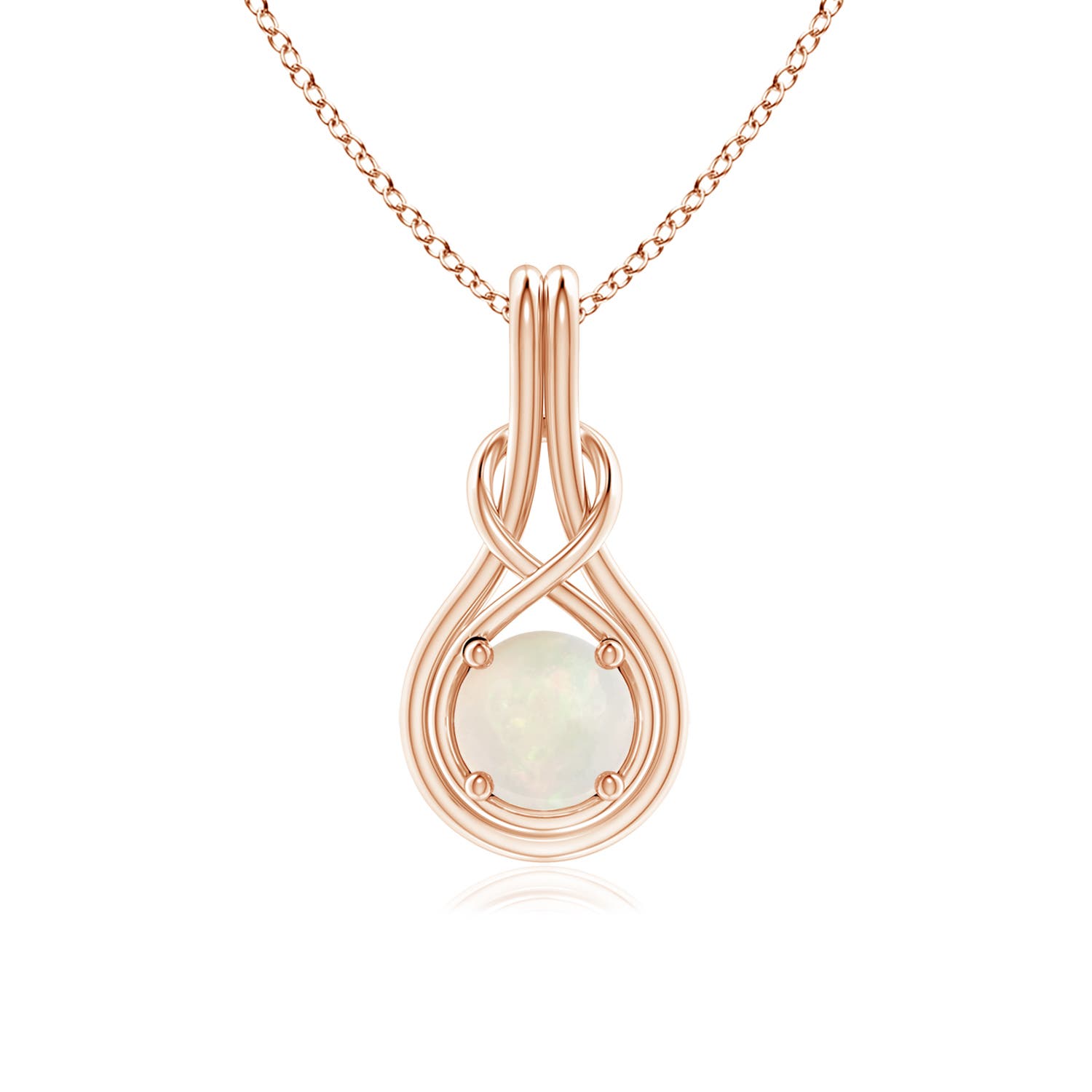 A - Opal / 0.5 CT / 14 KT Rose Gold