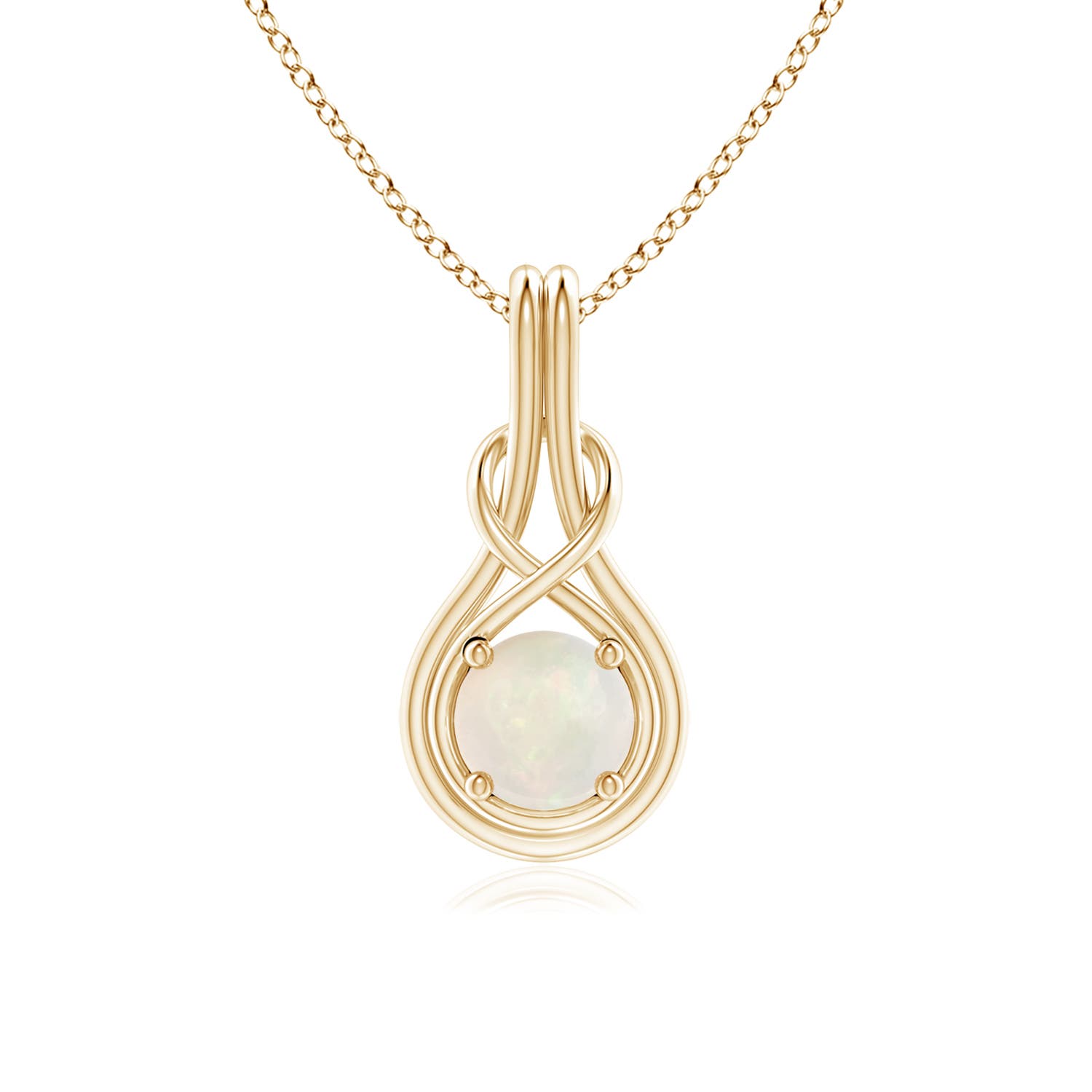 A - Opal / 0.5 CT / 14 KT Yellow Gold