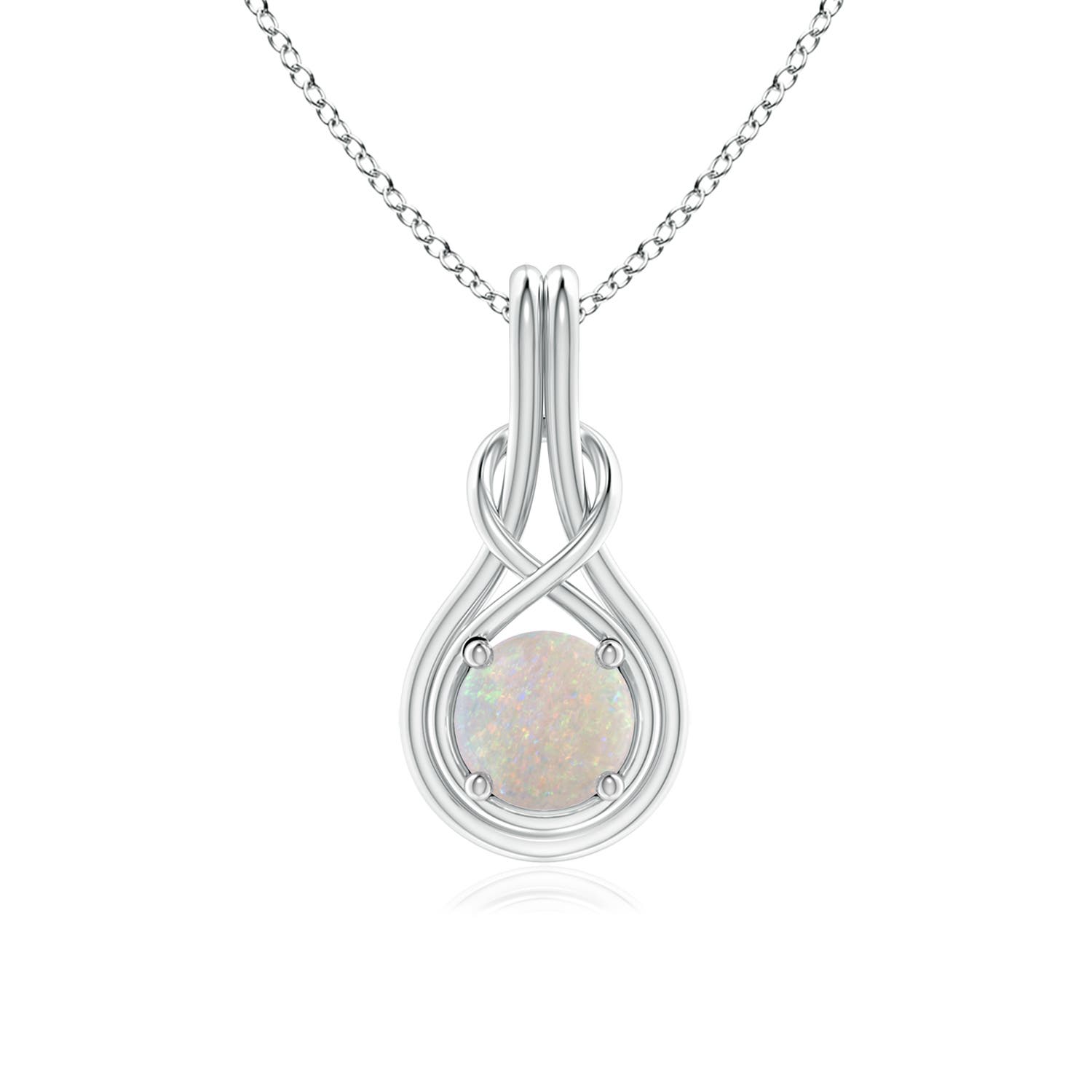 AA - Opal / 0.5 CT / 14 KT White Gold