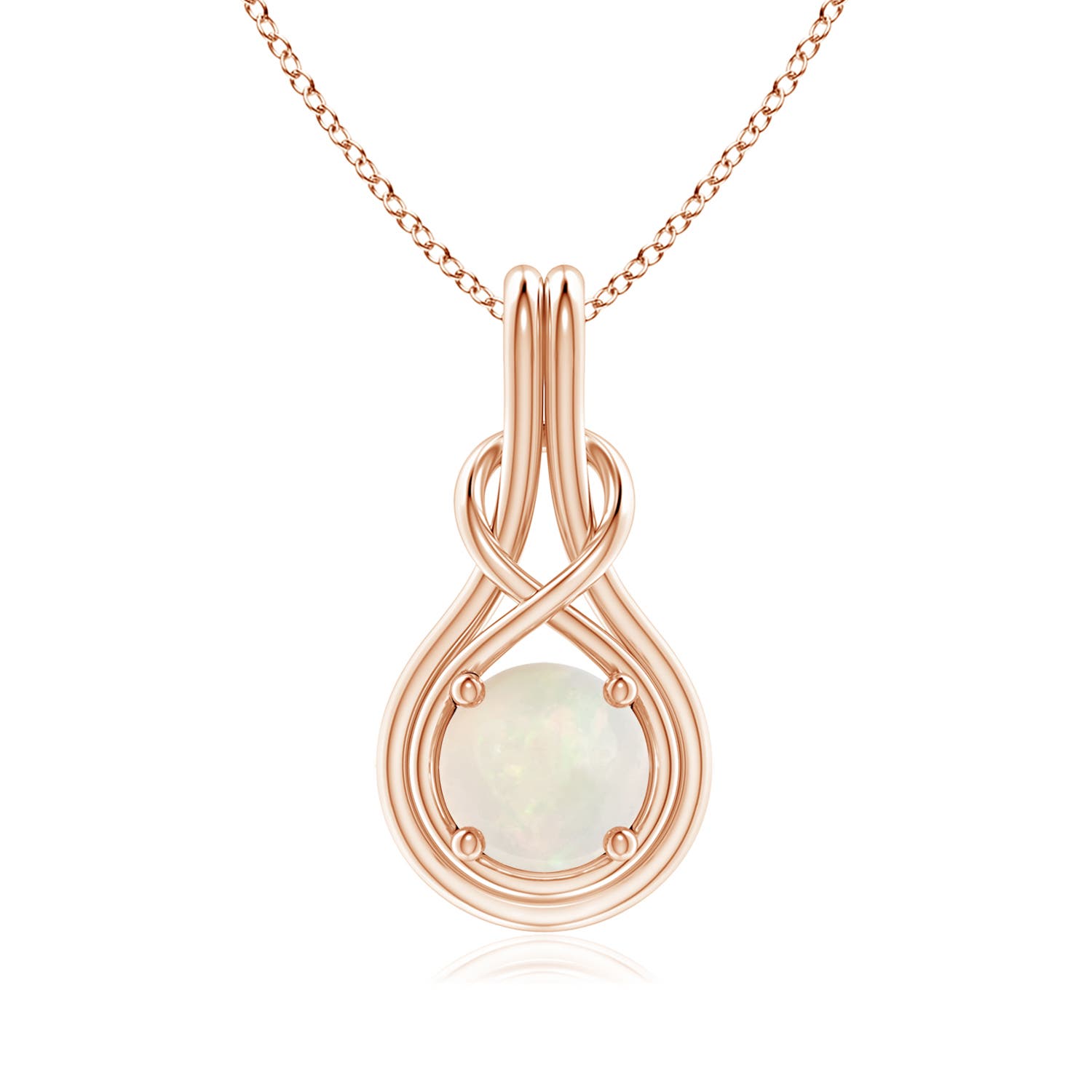 A - Opal / 0.75 CT / 14 KT Rose Gold