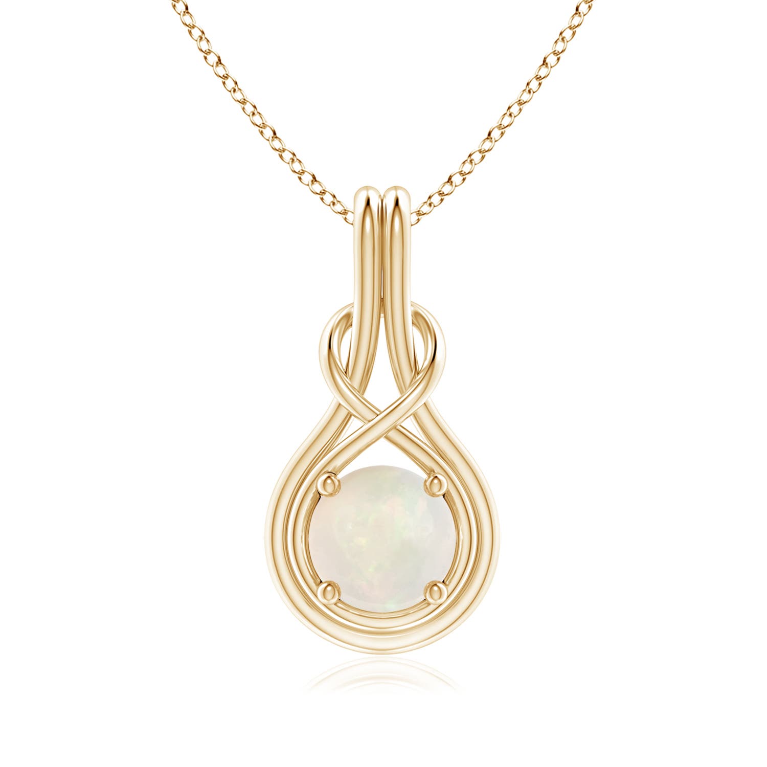 A - Opal / 0.75 CT / 14 KT Yellow Gold