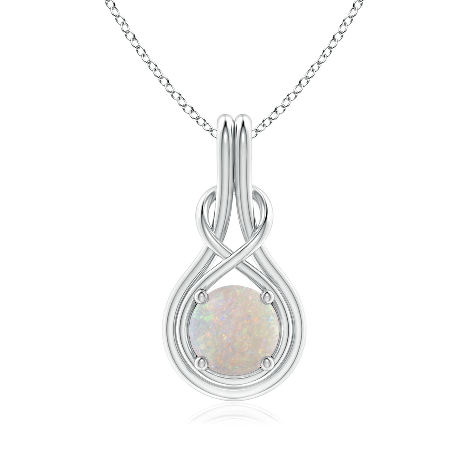 AA - Opal / 0.75 CT / 14 KT White Gold