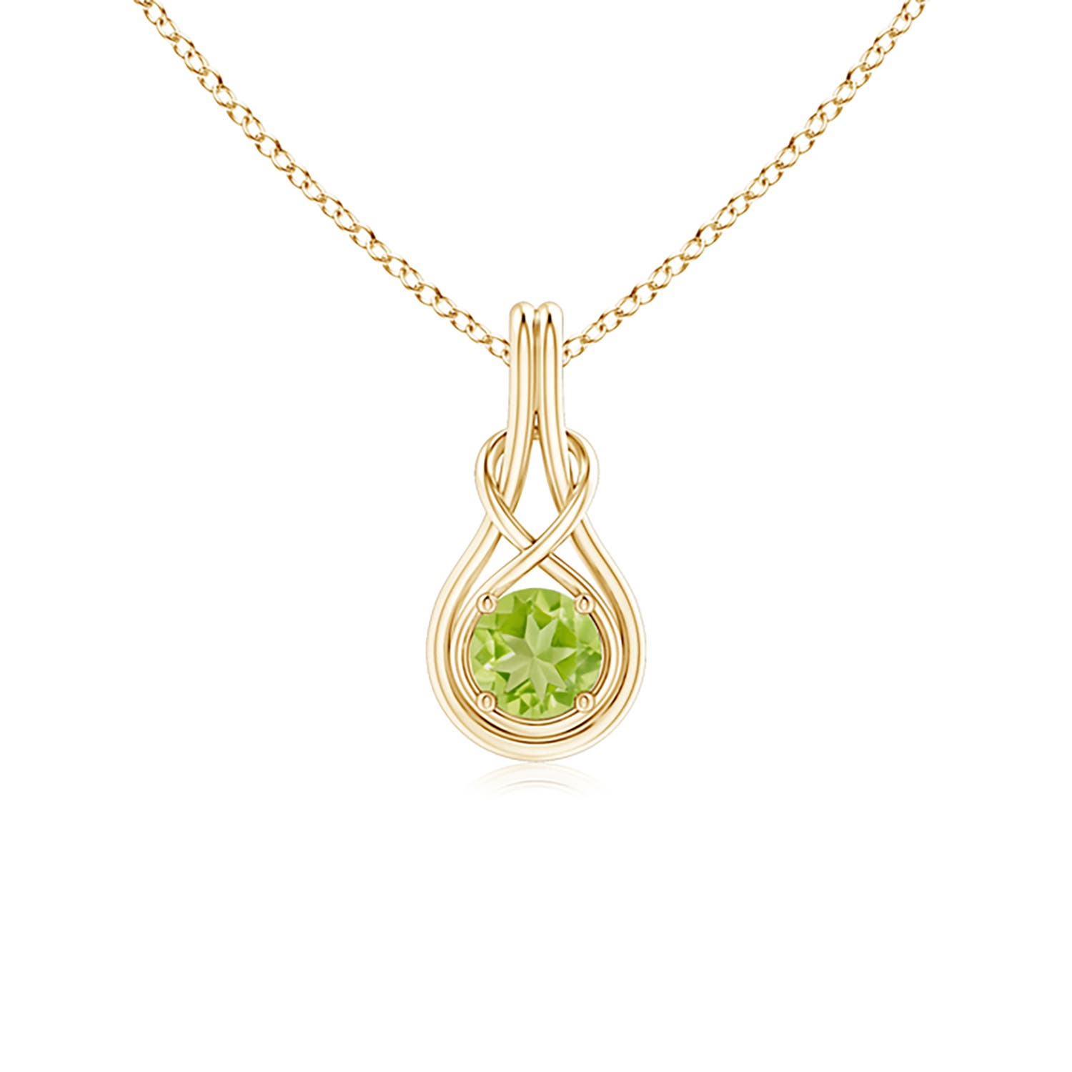 AA - Peridot / 0.55 CT / 14 KT Yellow Gold