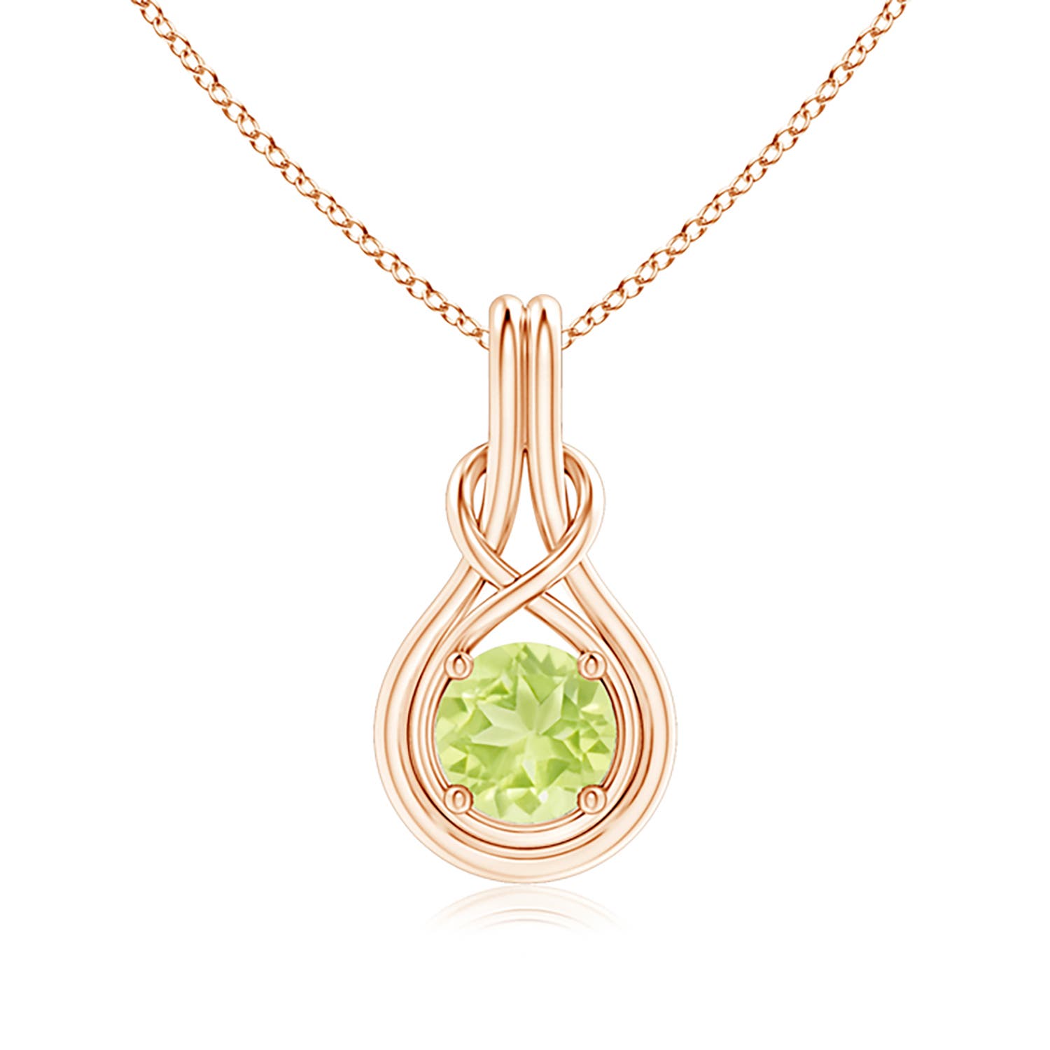 A - Peridot / 1.4 CT / 14 KT Rose Gold