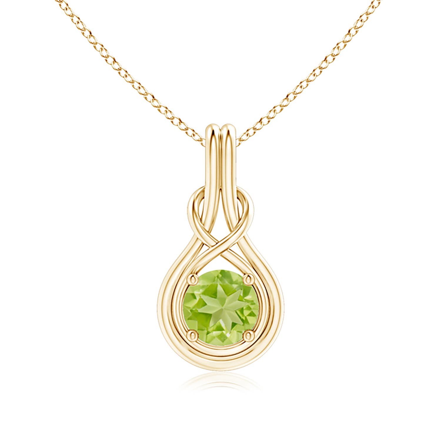 AA - Peridot / 1.4 CT / 14 KT Yellow Gold