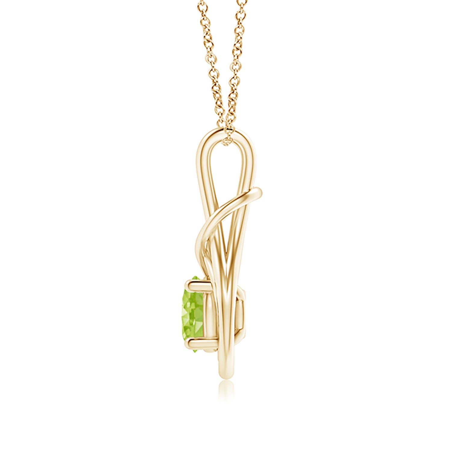 AA - Peridot / 1.4 CT / 14 KT Yellow Gold