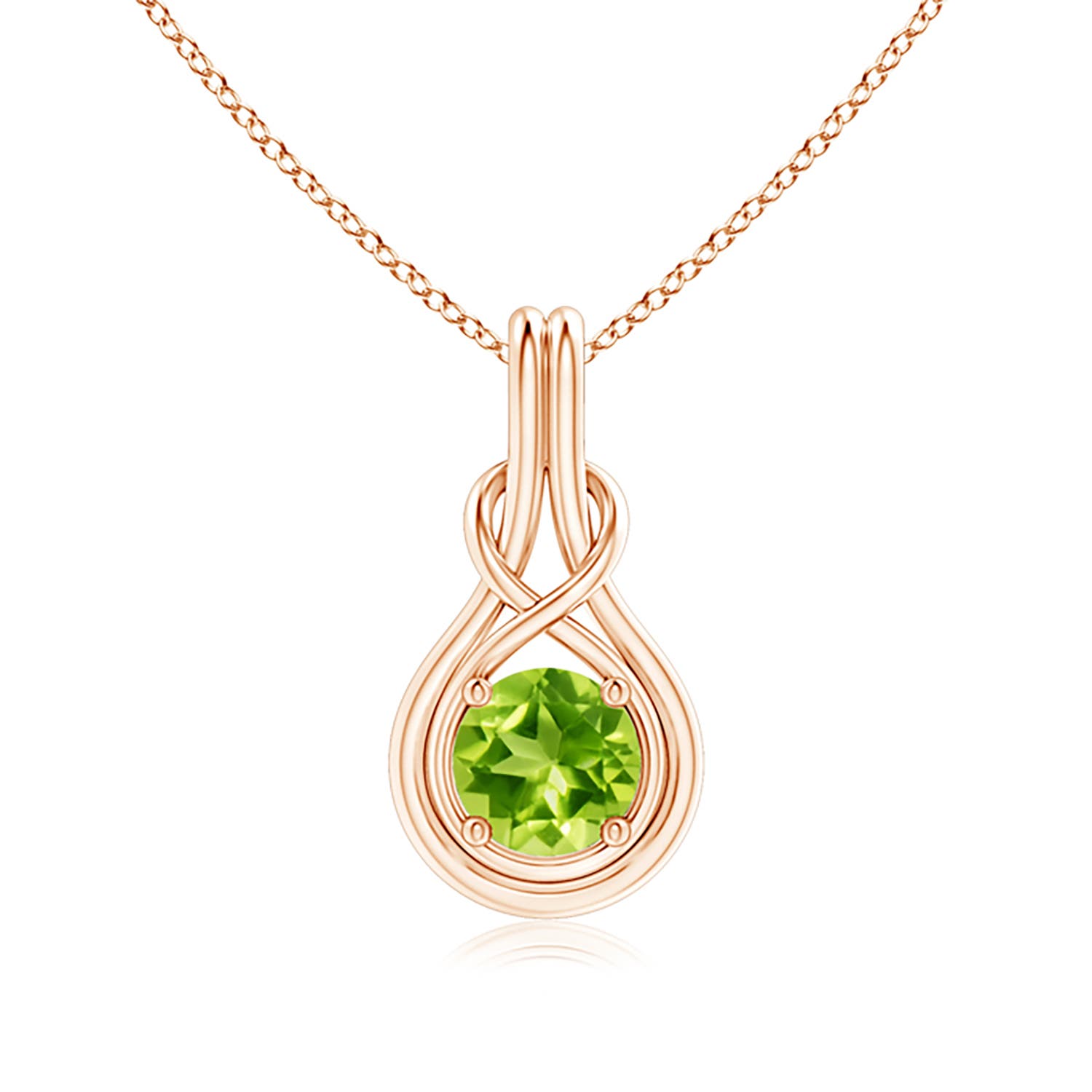 AAA - Peridot / 1.4 CT / 14 KT Rose Gold