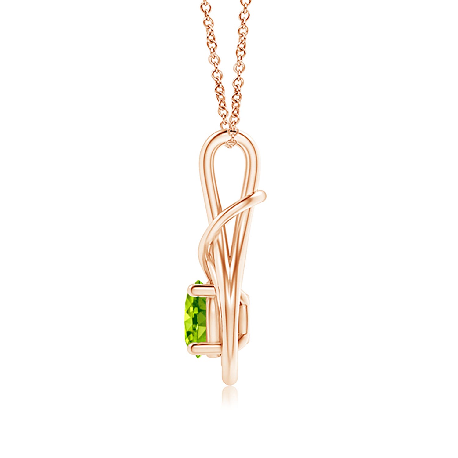 AAA - Peridot / 1.4 CT / 14 KT Rose Gold