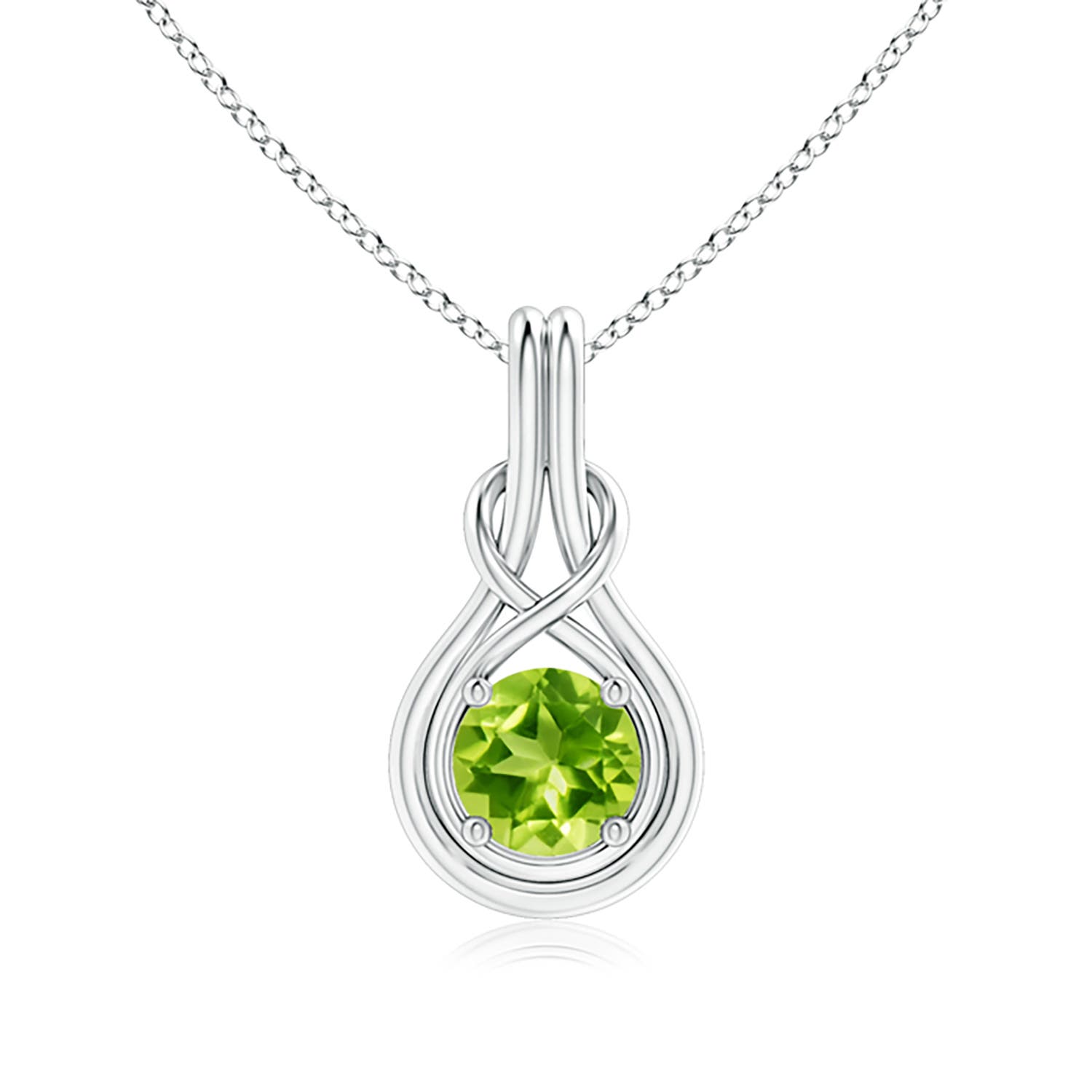 AAA - Peridot / 1.4 CT / 14 KT White Gold