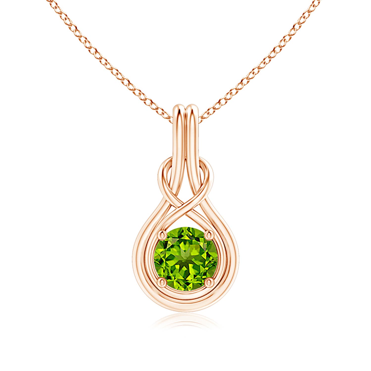 AAAA - Peridot / 1.4 CT / 14 KT Rose Gold