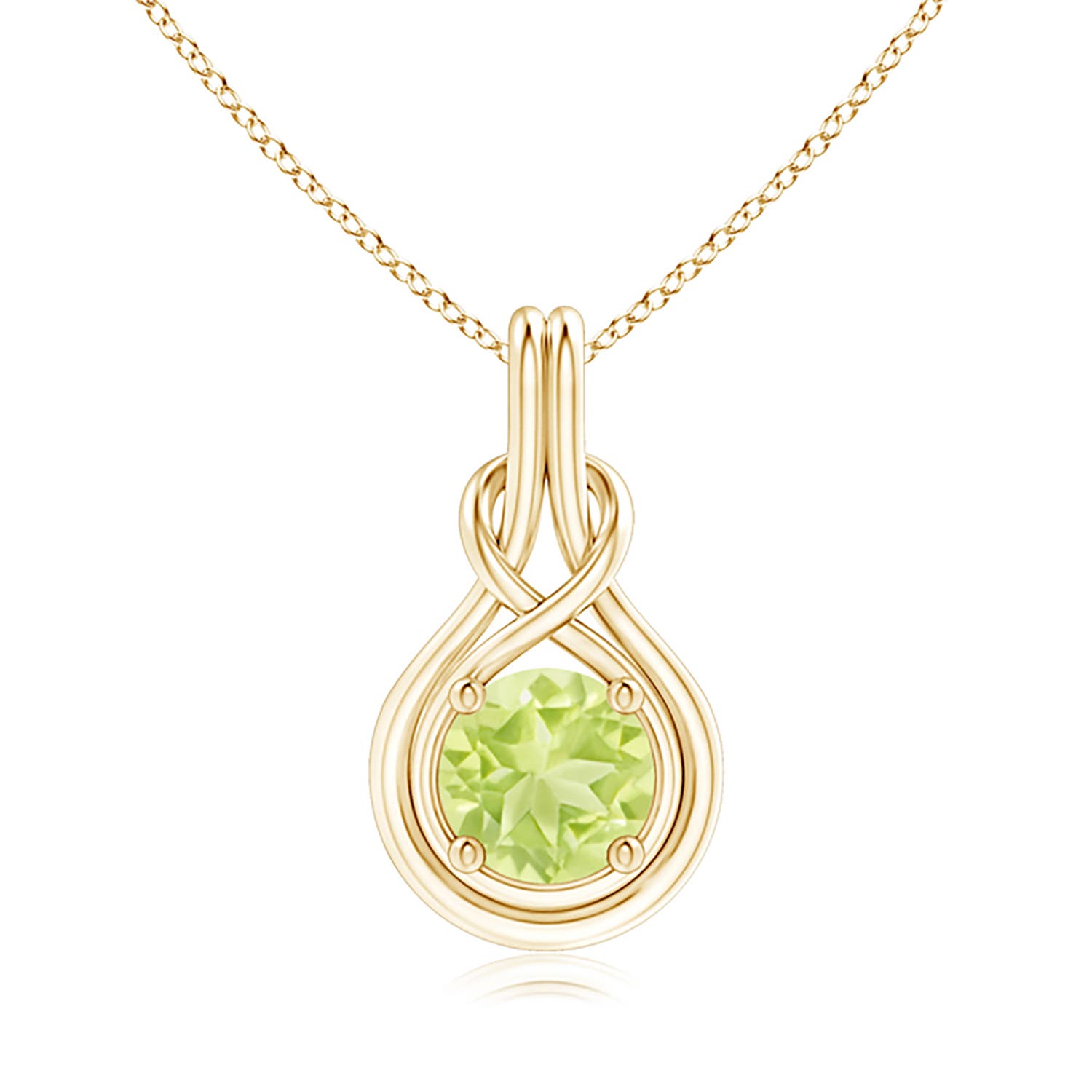 A - Peridot / 2 CT / 14 KT Yellow Gold