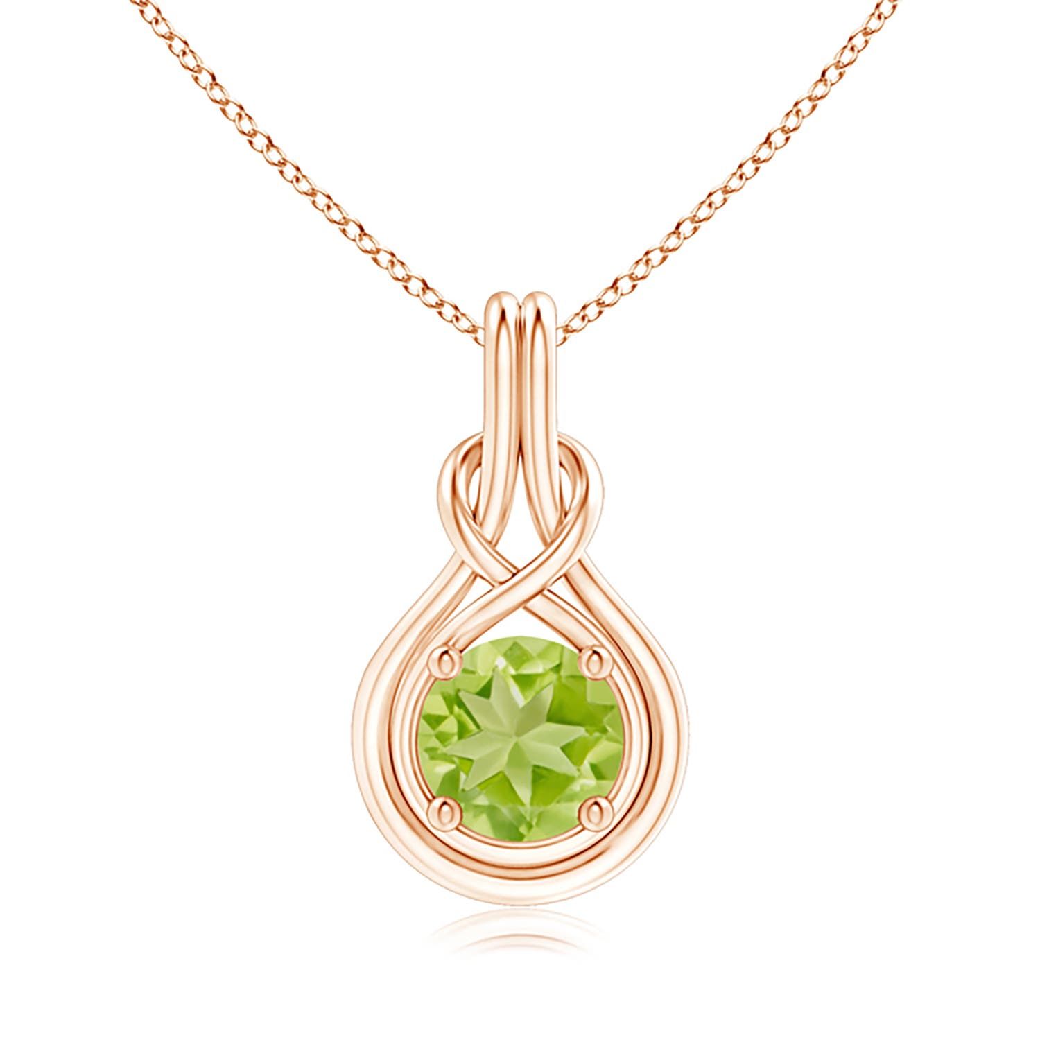 AA - Peridot / 2 CT / 14 KT Rose Gold