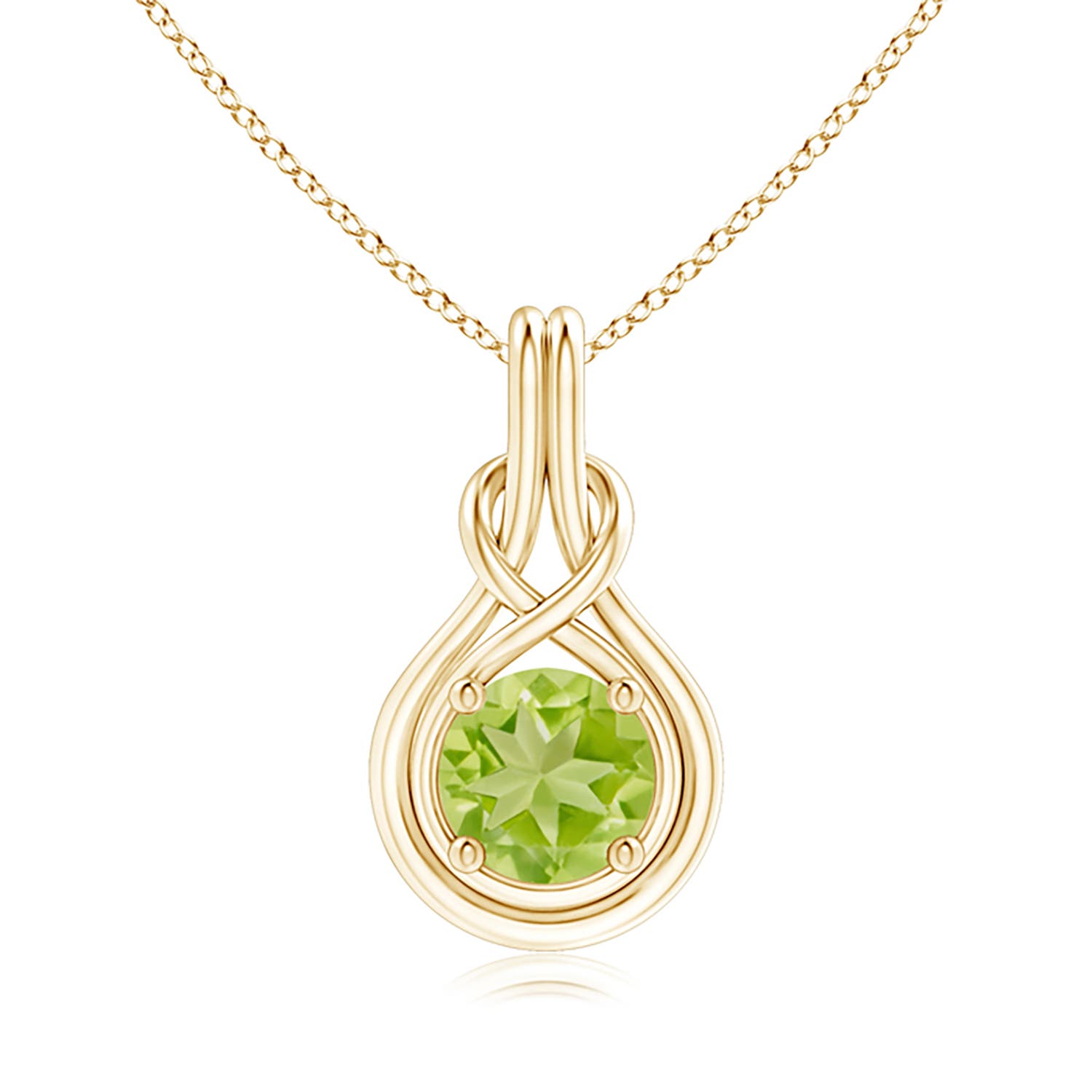 AA - Peridot / 2 CT / 14 KT Yellow Gold