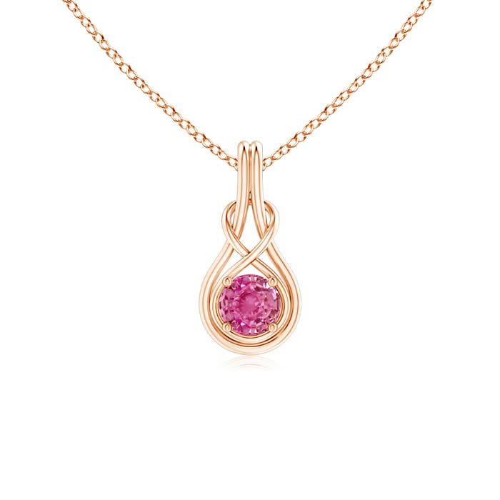 AAA - Pink Sapphire / 0.6 CT / 14 KT Rose Gold