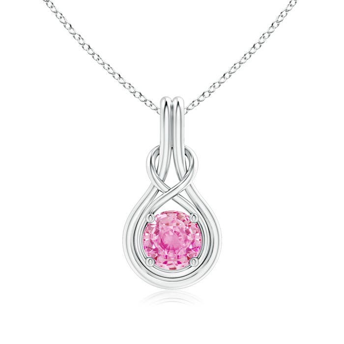 A - Pink Sapphire / 1.6 CT / 14 KT White Gold