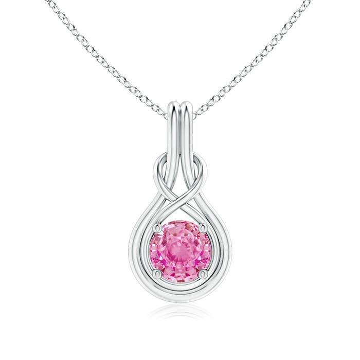 AA - Pink Sapphire / 1.6 CT / 14 KT White Gold