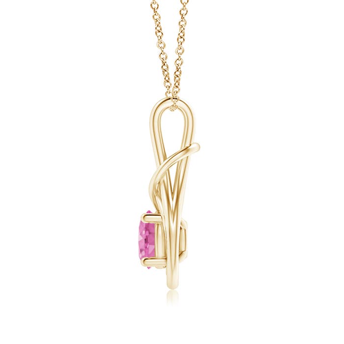 AA - Pink Sapphire / 1.6 CT / 14 KT Yellow Gold