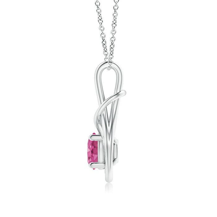 AAAA - Pink Sapphire / 1.6 CT / 14 KT White Gold