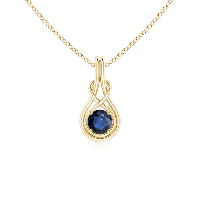 AA - Blue Sapphire / 0.6 CT / 14 KT Yellow Gold