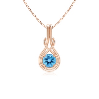 Round AA Swiss Blue Topaz
