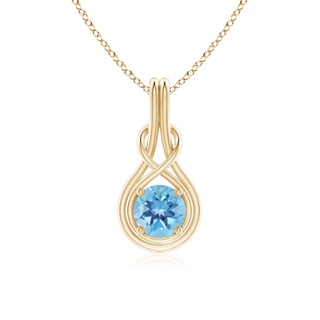 Round A Swiss Blue Topaz