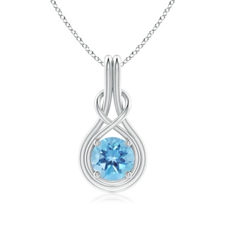 Round A Swiss Blue Topaz