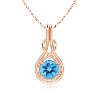 Round AA Swiss Blue Topaz